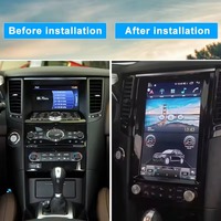 Lecteur multimédia de navigation GPS Android 14 avec écran tactile de 12,1 pouces, Bluetooth stéréo pour Infiniti FX35 FX37 FX50