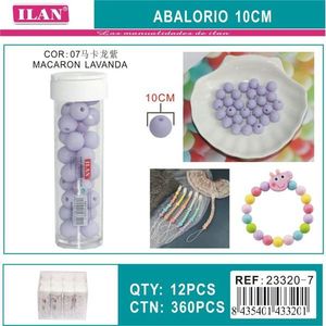 Perline Ilan Abalorio 10Cm Macaron Lavanda per la creazione di gioielli - Product Image 3
