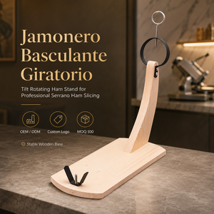 Soporte Metálico para Jamón, Jamonero, Soporte para Prosciutto para Carnicería, Logotipo Personalizado, MOQ100, Suministro de Fábrica - Product Image 1