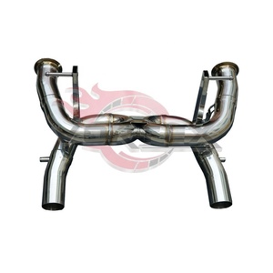 Silencieux d'échappement en acier inoxydable pour Lamborghini Aventador SVJ 1 à soupape avec convertisseur catalytique, tuyaux d'échappement pour voitures - Product Image 2