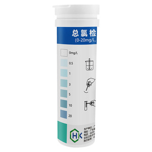 Tiras Reactivas para Prueba de Cloro Total 0-20mg/L para Análisis de Aguas Residuales - Product Image 2