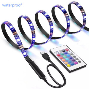 Fleksibel 24 kunci remote control ip65 tahan air warna perubahan 5050 rgb <span class=keywords><strong>2m</strong></span> 5v usb <span class=keywords><strong>led</strong></span> <span class=keywords><strong>strip</strong></span> - Product Image 5