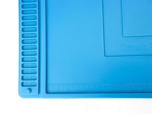 Tapis d'outil de réparation de Table de soudure sûr antistatique Tapis de soudure isolé à la chaleur en Silicone pour cadeau électronique sans frisottis - Product Image 3