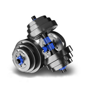 10kg haltères réglables poids haltère Conversion rapide avec tige de connexion antidérapante femmes exercices entraînement de bureau de gymnastique à domicile - Product Image 1