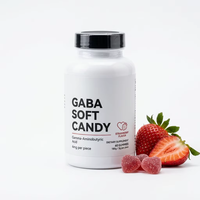 Gummies d'acide gamma-aminobutyrique (GABA) OEM 4 mg pour le soutien du sommeil et la réduction du stress, saveur fraise