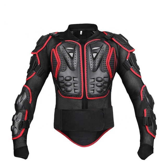 Most Popular BK Brand Red/Black Motorcycle Riding Jacket PE Material Breathable Mesh Cloth for Men Off-road Crash Protectors