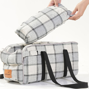Waterproof Portable Warm <b>Pet</b> Car Armrest <b>Central</b> Control Console Cat Small Dog Kennel Nest Booster Seat with Safety Tethers - Product Image 6