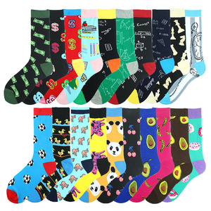 Calcetines unisex de algodón con patrón de animales personalizados al por mayor - Product Image 3