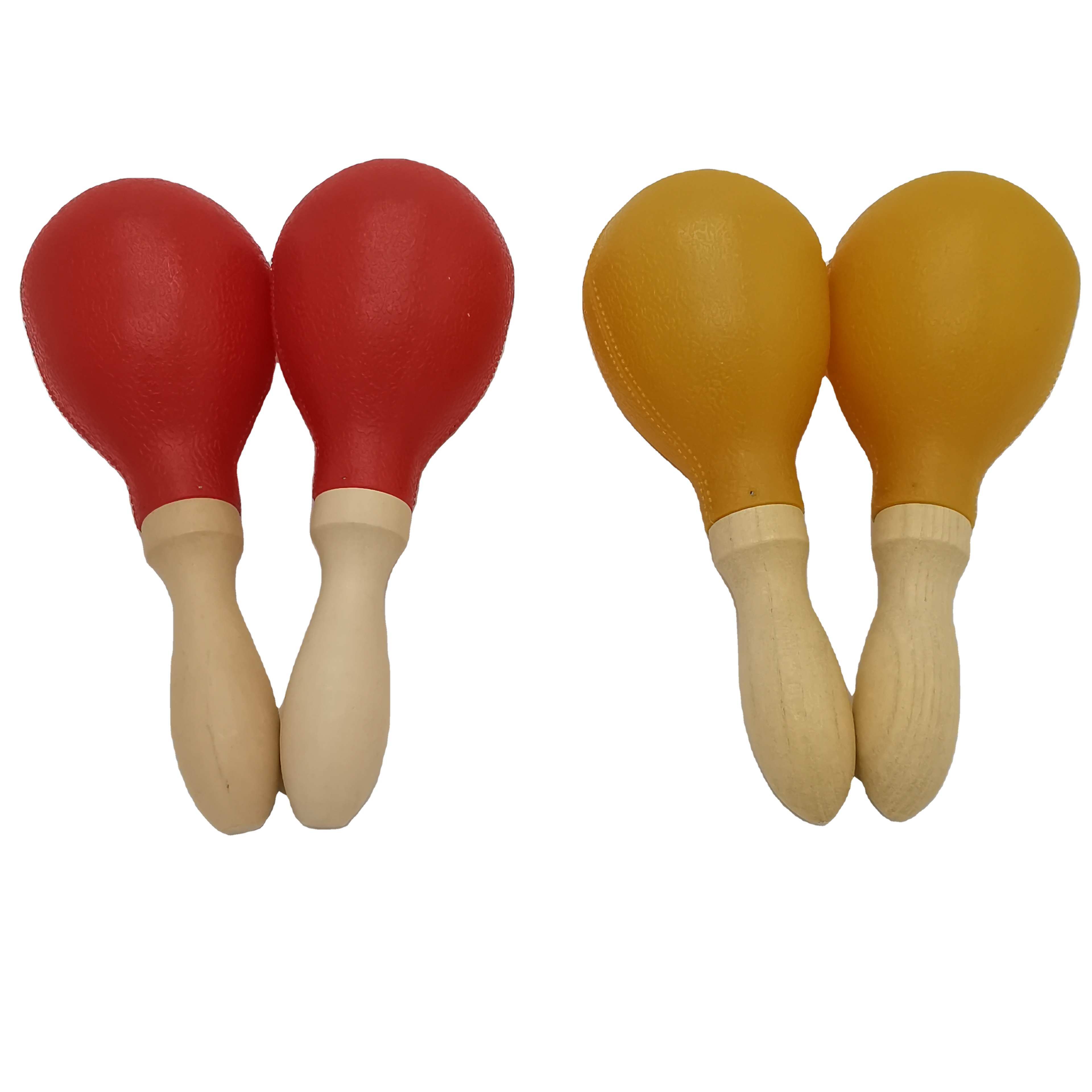 big size plastic shaker maracas musical instruments wooden