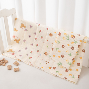 Xiximi ผ้าโปร่งสองชั้นผ้ามัสลินนุ่มสารหน่วงไฟแบบย่นผ้าคอตตอน100% เป็นมิตรกับสิ่งแวดล้อมชุดเครื่องนอนเด็ก - Product Image 2