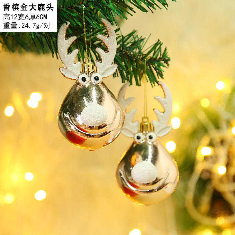 Champagne doré tête de cerf/paire [24.7g]