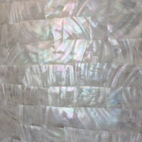 Lembaran Veneer laminasi cangkang pel air tawar putih alami grosir 30x30cm untuk Aksesori Gitar tatahan furnitur