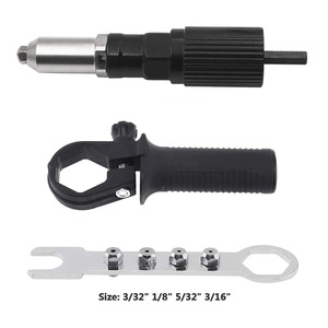 Adaptador de pistola remachadora eléctrica, cabezal de conversión, núcleo de engranaje de acero inoxidable para herramientas de remachado. - Product Image 2