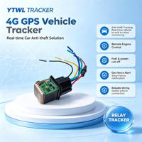 Traceur GPS 4G YTWL avec relais, localisation de véhicule en temps réel, coupure moteur à distance, alerte géofence, surveillance antivol