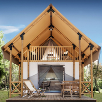 Glamping Hotel Resort Camping Loft Luxury Safari Tent Prefab Like a Wood House Villa