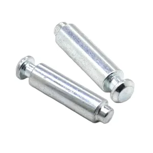 Custom Flat Head Grooved Hinge Cylinder Position Pin 304 Stainless Steel Cylindrical Shaft Snap Ring Locating Pin