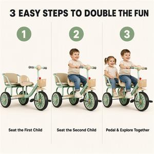 Nouveau modèle <span class=keywords><strong>Tricycle</strong></span> <span class=keywords><strong>pour</strong></span> enfants à <span class=keywords><strong>double</strong></span> siège <span class=keywords><strong>Tricycle</strong></span> à trois roues <span class=keywords><strong>pour</strong></span> bébés <span class=keywords><strong>pour</strong></span> enfants-Vente en gros - Product Image 3