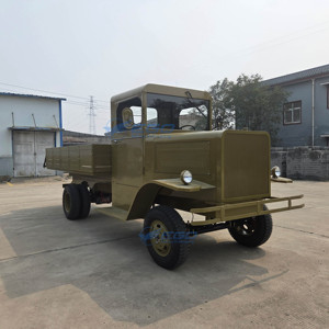 <b>Hot</b> Sale Electric Sightseeing Green Vintage Car with Cargo Box Classic Utility Model Pickup Truck Vintage Retro Car - Product Image 4