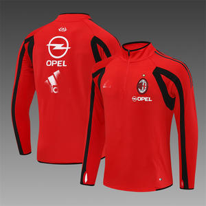 Herbst-Winter Langarm-Trainingsanzug mit Halbem Reißverschluss aus Polyester, Unisex Retro-Fußballanzug für Grenzüberschreitenden Handel - Product Image 4