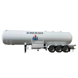 Camiones Cisterna de Gas Licuado de Petróleo de <span class=keywords><strong>Tres</strong></span> <span class=keywords><strong>Ejes</strong></span> de Alta Calidad de China, Utilizados Principalmente para el Transporte de Gas Licuado de Petróleo - Product Image 1