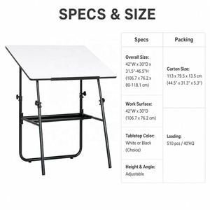 Table de <span class=keywords><strong>dessin</strong></span> pliable moderne, écologique, durable, sans outil, à angle réglable, pour le <span class=keywords><strong>dessin</strong></span> et la peinture, idéale pour les meubles scolaires - Product Image 4