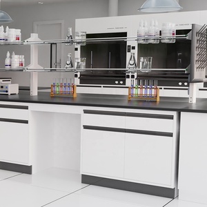 Meubles de laboratoire médical, table de travail en acier pour la chimie et la <span class=keywords><strong>biologie</strong></span>, banc de test avec évier - Product Image 6