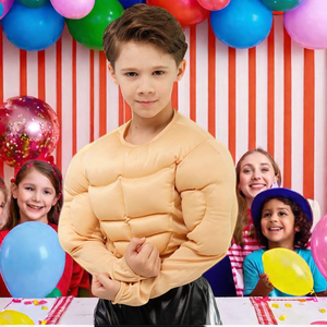 उच्च गुणवत्ता वाले किड्स बॉय मसल कॉस्टयूम पॉलिएस्टर हैलोवीन कॉसप्ले सूट पायलट कैरेक्टर पैटर्न मिश्रित आकार में उपलब्ध है - Product Image 4