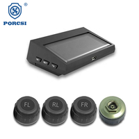 Système de surveillance de la pression des pneus de voiture à énergie solaire TPMS, capteur externe, système de sécurité automobile, avertissement de pression et de température des pneus
