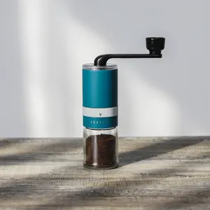 Kahve araçları el krank 6 hassas kalınlık paslanmaz çelik taşınabilir espresso manuel kahve değirmeni konik seramik çapak - Product Image 6