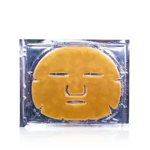 Chaude 24k or anti-rides collagène masque facial cristal collagène or soluble algues Gel masque autocollant