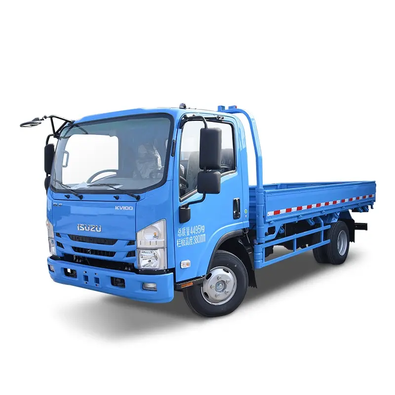 Großhandel Fabrik preis Isuzu Elf NKR55 4x2 4 KH1 Motor 4 Tonnen Gemüse träger Einzel kabine LKW zum Verkauf