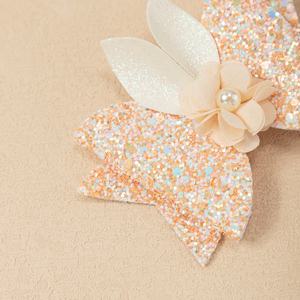 Oreilles de lapin tridimensionnelles mignonnes bandeau décoratif pour enfants de Pâques avec épingle à cheveux et pinces à cheveux cassées - Product Image 1