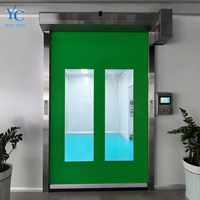 Porte à enroulement en PVC haute vitesse certifiée CE ISO, portes rapides automatiques pour atelier industriel, laboratoire
