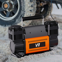 Compresseur d'air robuste 12V/24V forte puissance gonfleur de pneu automatique pompe de compresseur d'air de voiture