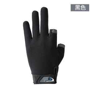 Gants de pêche d'extérieur pour hommes, en maille, à deux doigts, antidérapants, compatibles écran tactile, sans doigts, pour l'été et le cyclisme - Product Image 5