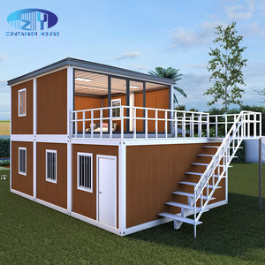 บ้านสำเร็จรูปหรูหราทันสมัยจากโรงงานจีน ราคาประหยัด บ้าน 2 3 4 ห้องนอน บ้านคอนเทนเนอร์แบบแพ็คสำเร็จ วัสดุเหล็กสำหรับอยู่อาศัยกลางแจ้ง - Product Image 2