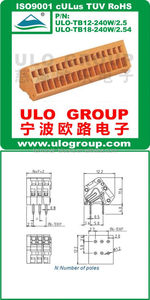 <span class=keywords><strong>Descuento</strong></span> <span class=keywords><strong>de</strong></span> alambre doble <span class=keywords><strong>de</strong></span> entrada sin tornillos bloque terminal exportador China O grupo 028 - Product Image 2