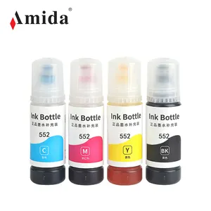 Amida Ink Compatible for EPSON EcoTank Photo ET-8550/8500 All-in-One Printer 552 Pigment Dye Inks