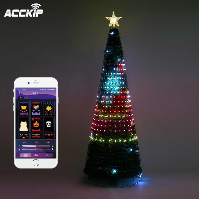 ANPU Christmas Smart Motif Light String Point Control RGB Magic Lantern Beads DIY Text Animation Voice Control Tuya
