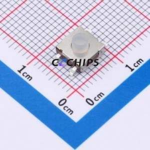 TSR06311-045D531KE-R1000 Tactile Switch SMD-4P,6.5x6.4mm Switch Single Pole Single Throw Round Button 2.8N 6.5mm - Product Image 1