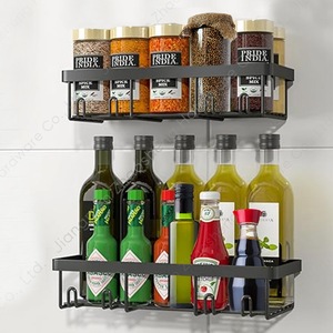 Bathroom <b>Shelf</b> Storage Rack <b>Wall</b> <b>Mounted</b> 2 Tier Metal Organizer For Toilet Shower Gel And Kitchen Use - Product Image 2