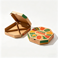 Boîtes à pizza personnalisées Emballage en carton ondulé écologique pour la livraison et les plats à emporter Solutions d'emballage pour pizza durables et personnalisables