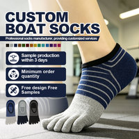 Chaussettes unisexe à cinq doigts, respirantes et confortables, à compression, pour activités de plein air, collection automne
