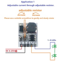 DC 12V 24V LED contrôle de gradation 0-910MA courant constant réglable PWM LED Module de pilote LD24AJTA _ MINI carte pour ESP32