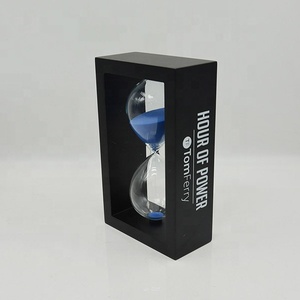 Cửa Hàng Đồ Chơi Khung Gỗ 30 Phút Đồng Hồ Cát Đồng Hồ Cát Hẹn Giờ Khung Đen Nhà Máy Cát Trắng - Product Image 6