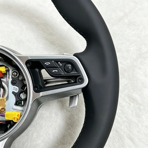 Volante Deportivo Personalizado de Cuero Completo para <span class=keywords><strong>Porsche</strong></span> 991 GT3 911 992 987 Cayenne 958 Boxster 718 Cayman Macan - Product Image 4