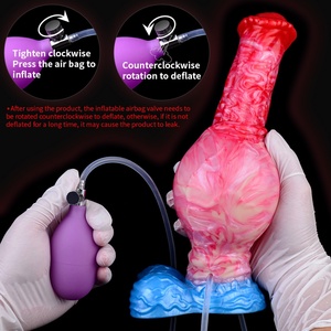 NNSX Big Girth Animal <b>Dildo</b> Horse Cock Inflatable Anal Plug Ejaculating and Inflating Anal <b>Dildo</b> Sex Toys for Women Men - Product Image 6
