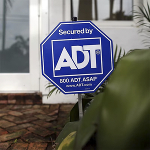 Panneau de signalisation de sécurité pour la maison, style ADT, 28 pouces, panneau d'avertissement pour cour, plaque en aluminium réfléchissante, panneau de signalisation routière - Product Image 6