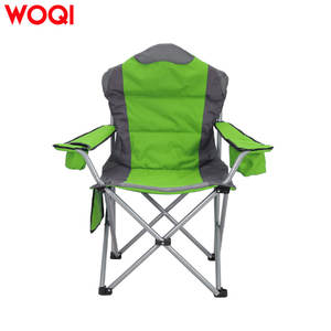 Chaise pliante de camping Woqi, structure en aluminium, tissu Oxford, chaise de jardin portable, chaise d'extérieur avec porte-gobelet - Product Image 2