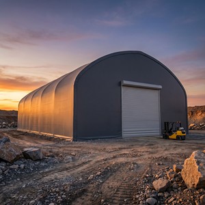 Bâtiment Industriel <span class=keywords><strong>en</strong></span> Acier pour Entrepôt, <span class=keywords><strong>Garage</strong></span> de Camions Miniers, Abri pour Équipements à Grande Portée, Taille Personnalisée - Product Image 2